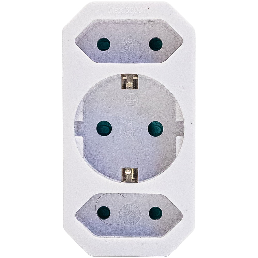 Adaptor priza STROHM, IP20, 3680W, alb