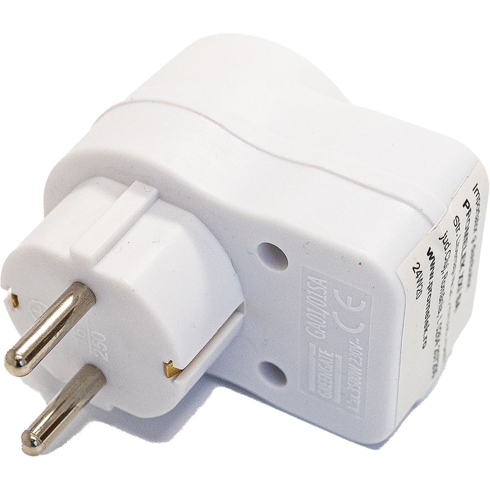 Adaptor priza STROHM, IP20, 3680W, alb