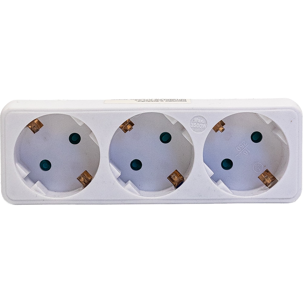 Adaptor priza STROHM, 3 prize, IP20, 3680W, alb
