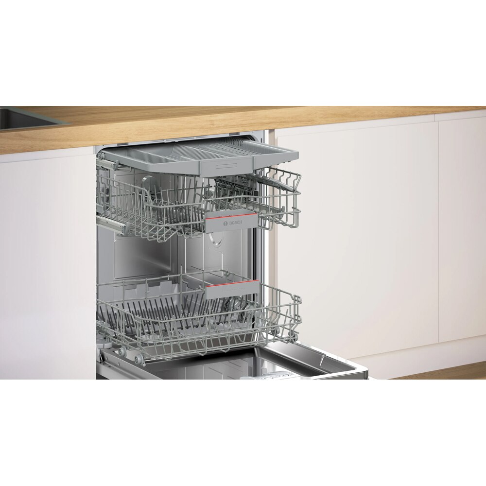 Masina de spalat vase semi-incorporabila BOSCH SMI4HVS14E, 14 seturi, 6 programe, 60 cm, Clasa C, inox