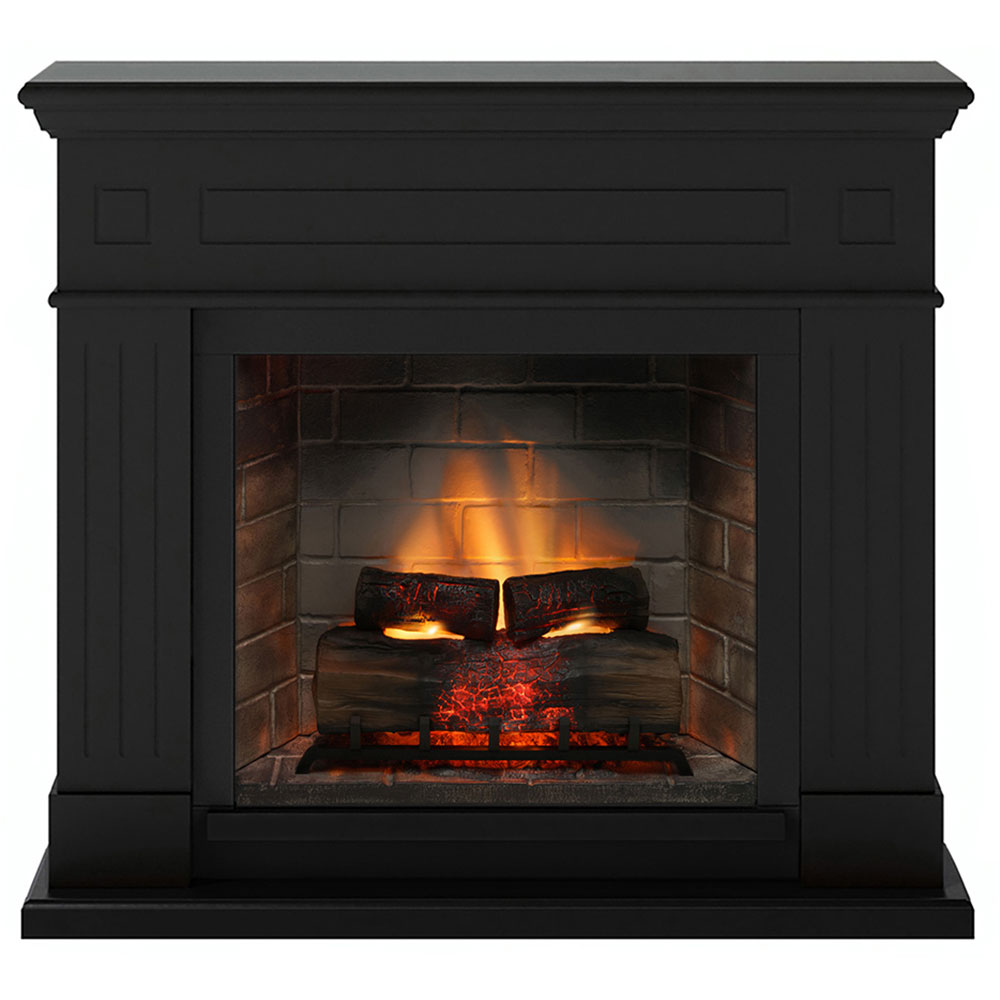 Semineu electric TAGU PowerFlame 2 Deep Black, 1400W, Focar 3D, negru