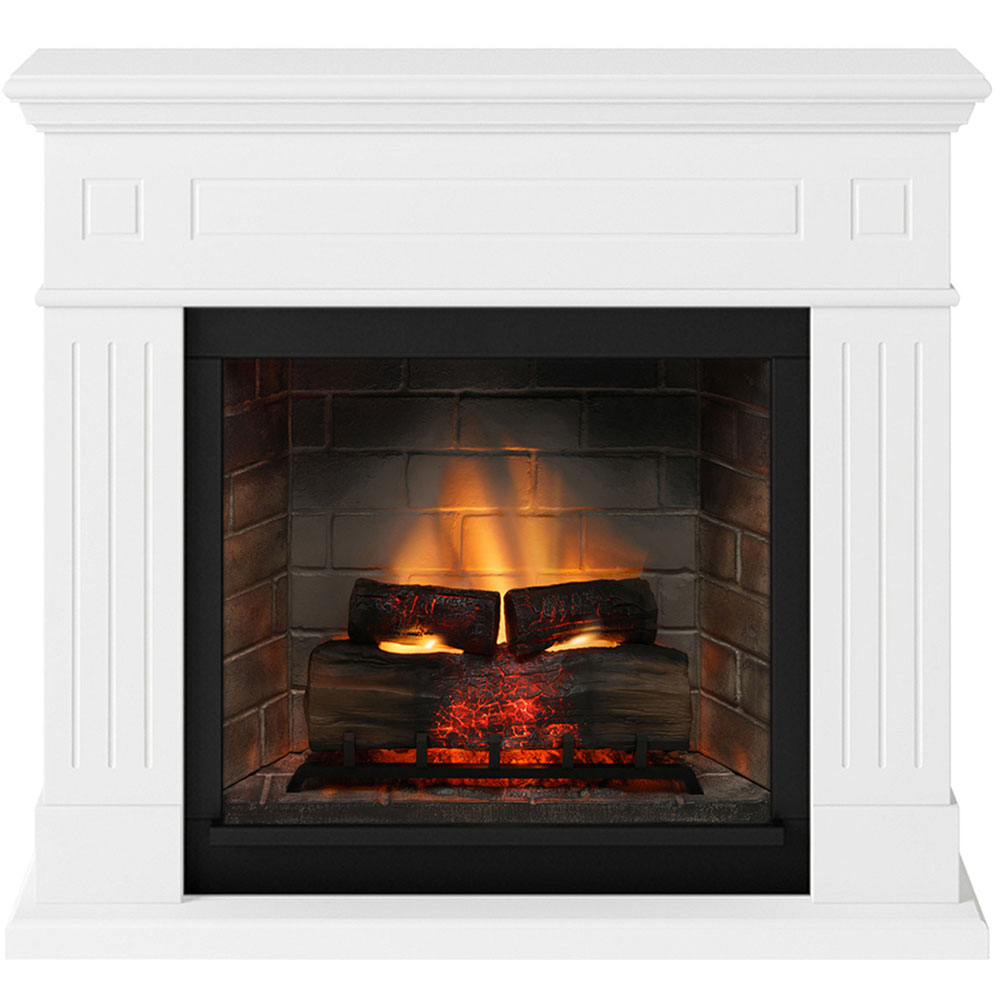 Semineu electric TAGU PowerFlame 2 Larsen Pure White, 1400W, Focar 3D, alb