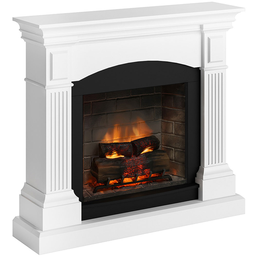 Semineu electric TAGU PowerFlame 2 Magna Pure White, 1400W, Focar 3D, alb