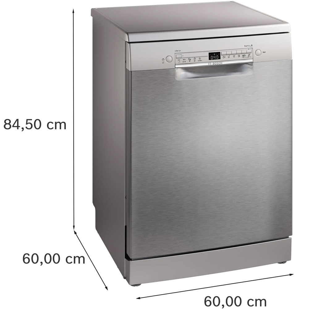 Masina de spalat vase independenta BOSCH SMS2HTI06E, 13 seturi, 5 programe, 60 cm, Clasa C, inox anti-amprenta