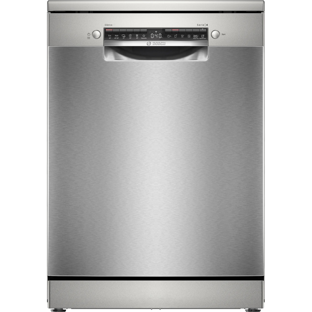 Masina de spalat vase independenta BOSCH SMS4HVI14E, 14 seturi, 6 programe, 60 cm, Clasa C, inox anti-amprenta