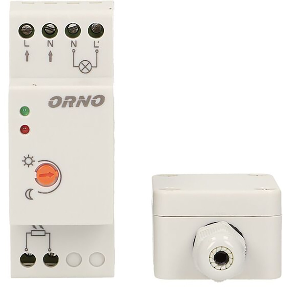 Senzor crepuscular ORNO OR-CR-231, sonda externa, alb