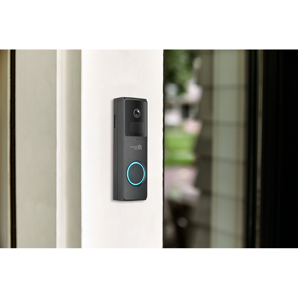 Sonerie video wireless HOMEGUARD, 1296P, Wi-Fi, 4.8AH, negru