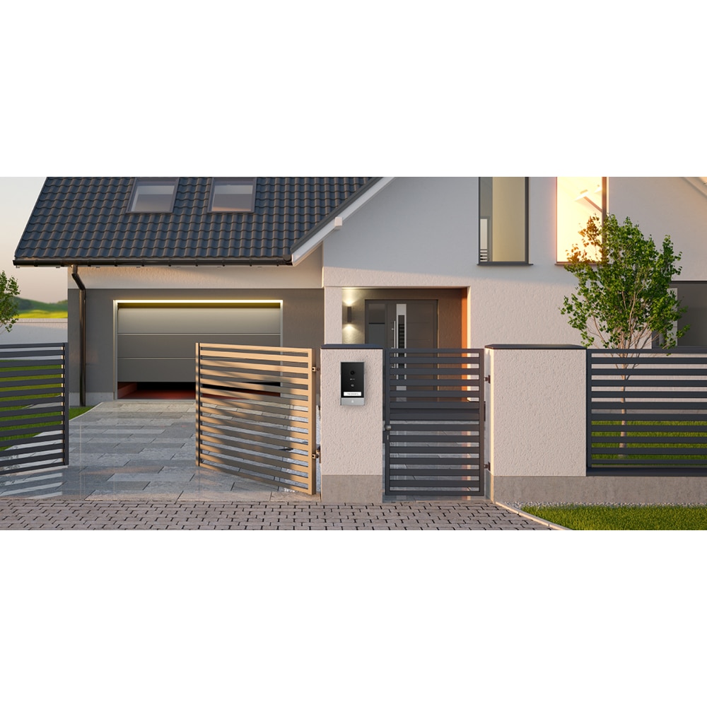 Kit interfon video inteligent EZVIZ HP7, 2K, TFT 7 inch, RFID, Wi-Fi, IR, negru