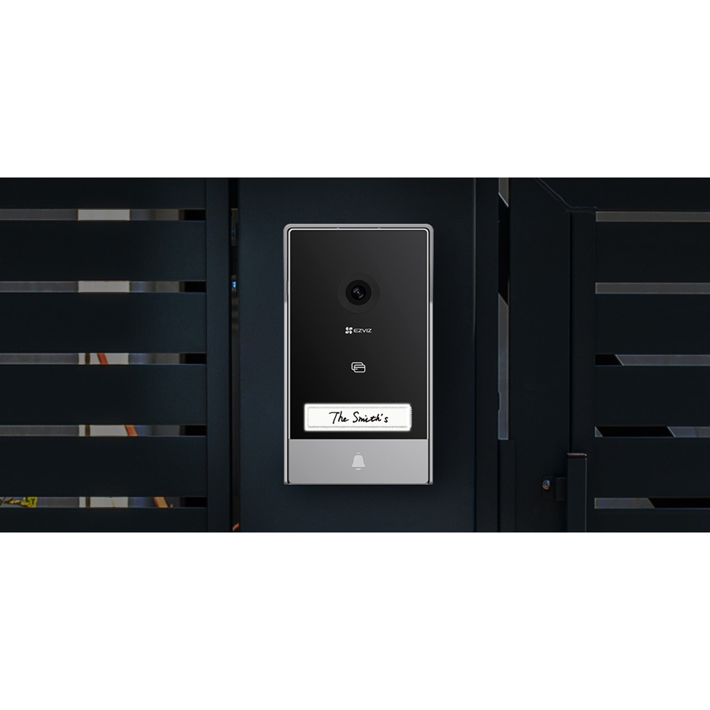 Kit interfon video inteligent EZVIZ HP7, 2K, TFT 7 inch, RFID, Wi-Fi, IR, negru