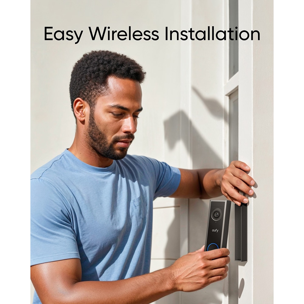 Sonerie wireless EUFY C30, 2K FullHD, 10m, negru