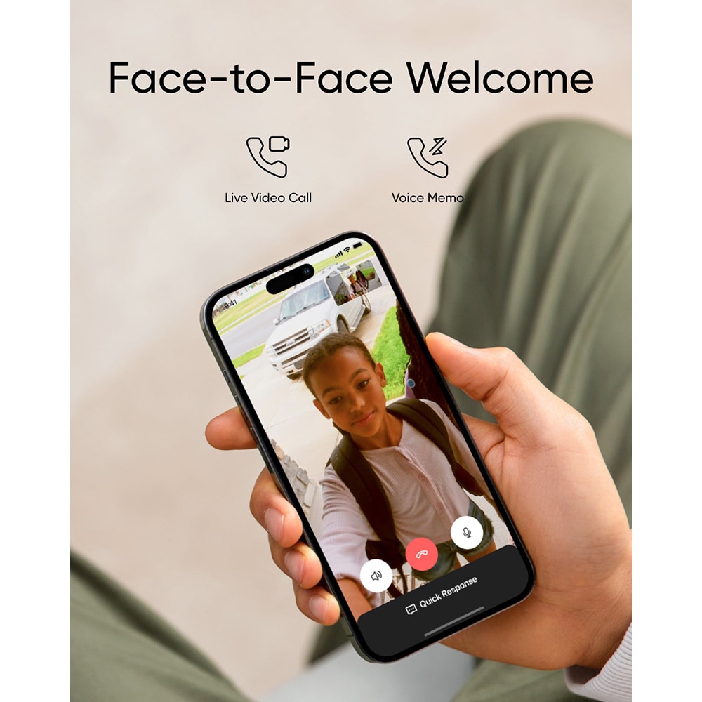 Sonerie wireless EUFY C30, 2K FullHD, 10m, negru