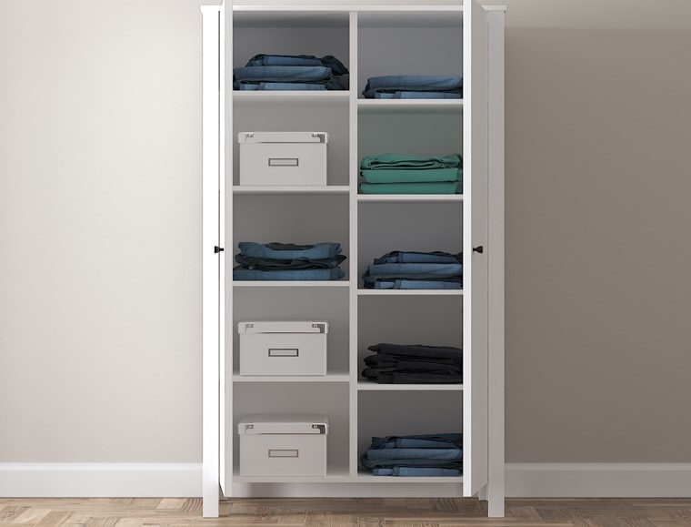 Dulap alb, Soleda, 70 X 190 X 45 cm