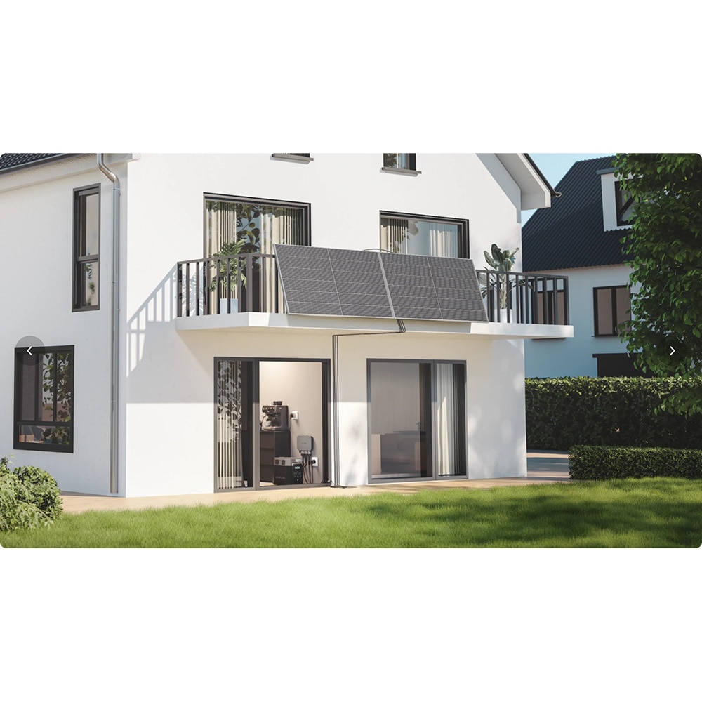 Sistem prindere panouri solare ECOFLOW Balcony, IP67, alb