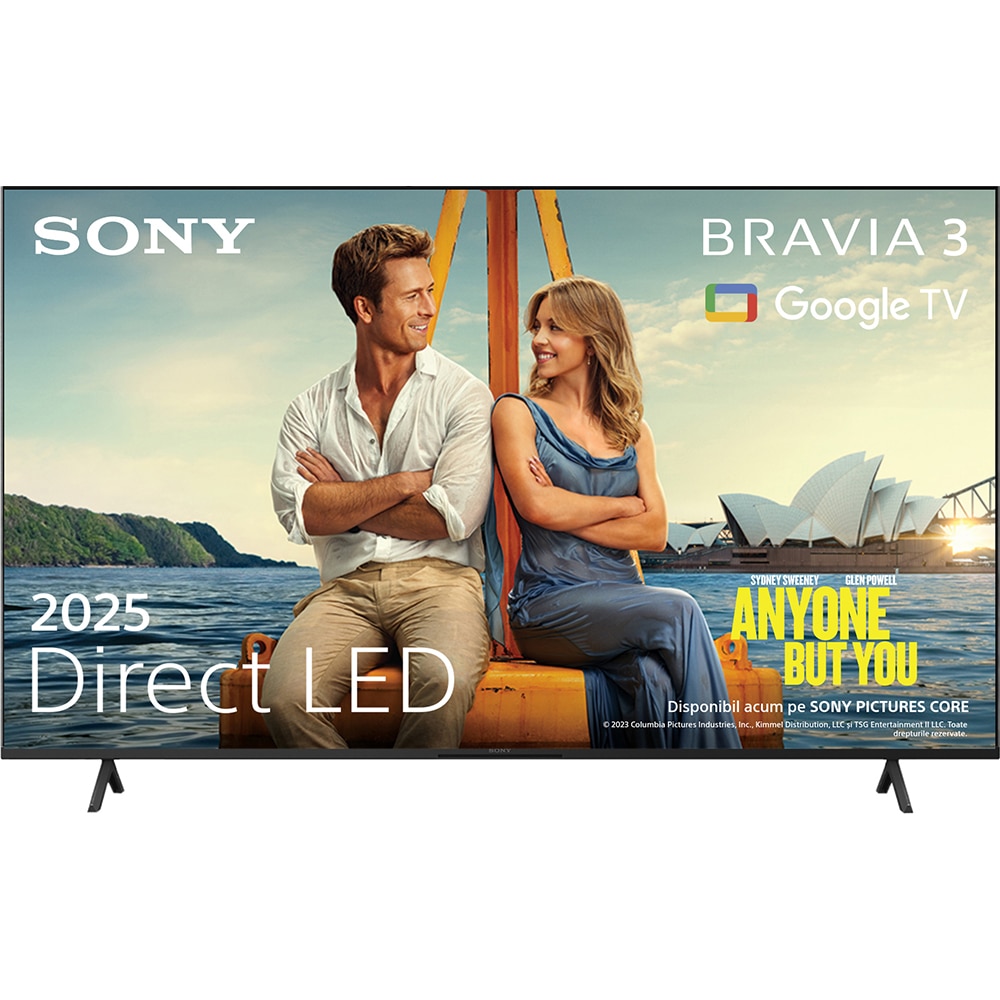 Televizor LED Smart SONY BRAVIA 3 K75S39, Ultra HD 4K, HDR, 189cm
