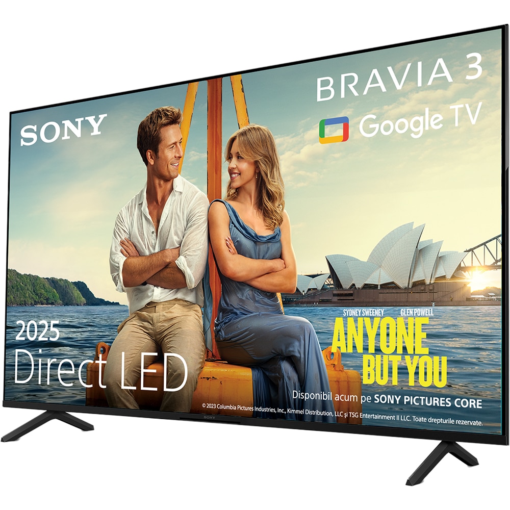 Televizor LED Smart SONY BRAVIA 3 K75S39, Ultra HD 4K, HDR, 189cm