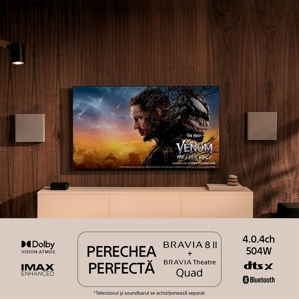 Televizor OLED Smart SONY BRAVIA 8M2 65XR8M2, Ultra HD 4K, 164cm