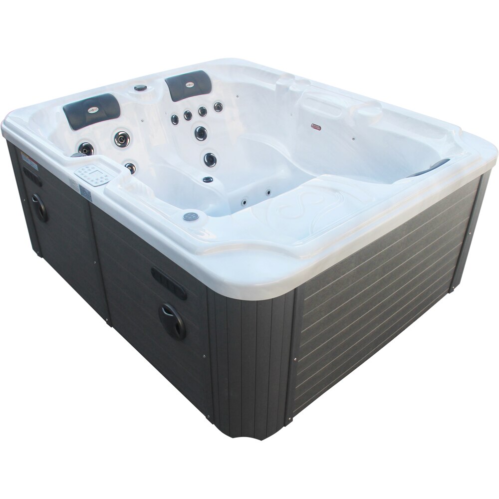 Jacuzzi exterior SANOTECHNIK Oasis, 190 x 190 x 86 cm, 3 persoane, alb