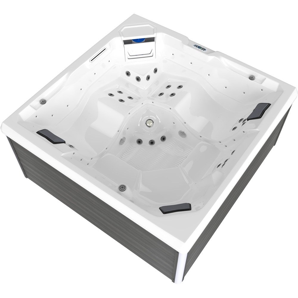 Jacuzzi exterior SANOTECHNIK Rovinj, 210 x 210 x 90 cm, 5 persoane, alb