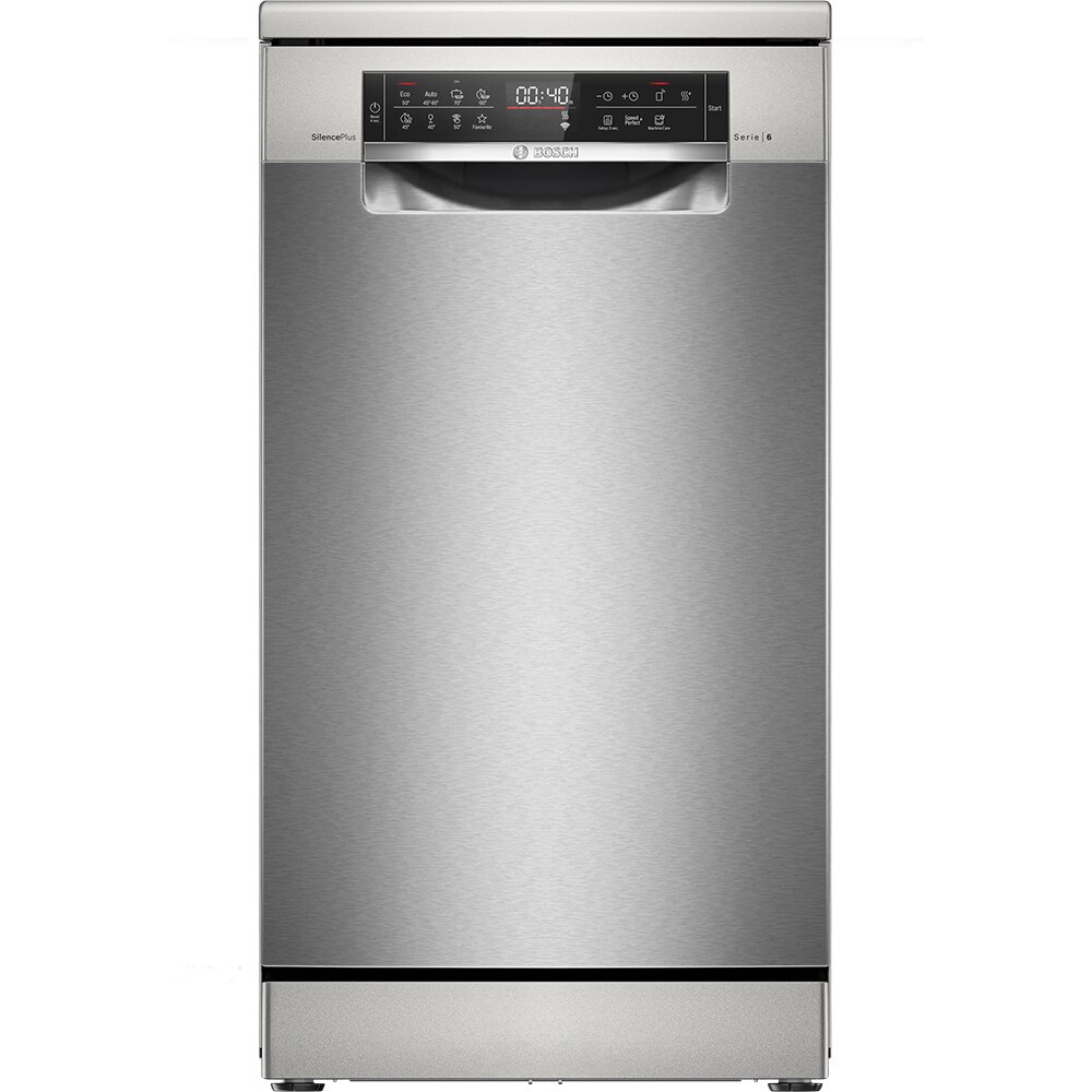 Masina de spalat vase independenta BOSCH SPS6EMI21E, 10 seturi, 8 programe, 45 cm, Clasa B, inox anti-amprenta