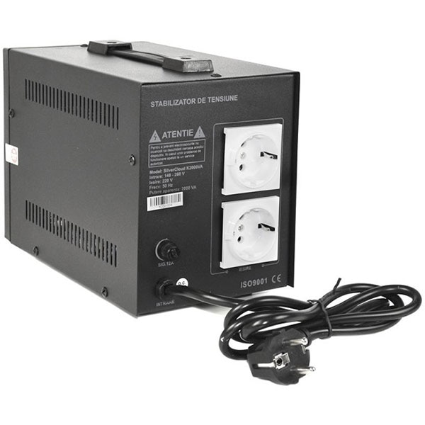 Stabilizator de tensiune SILVERCLOUD PNI-SCK2000V, 1200W