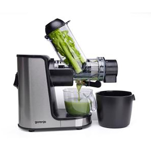 Storcator fructe si legume GORENJE JC200BE, 0.4l, 200W, 1 treapta viteza, negru-argintiu