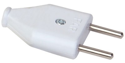 Stecher simplu plat, alb