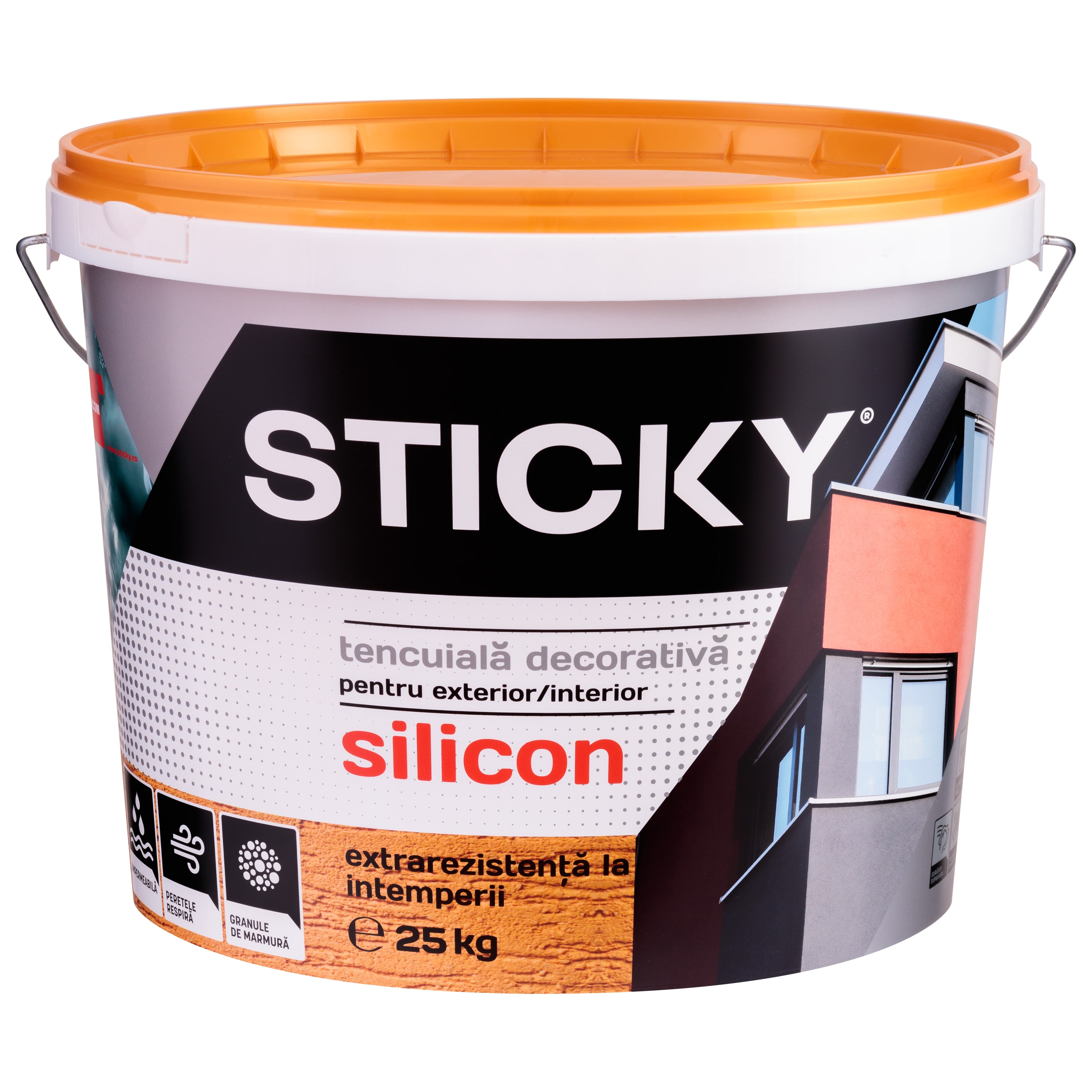 Tencuiala decorativa, interior/exterior, tropical, 25 kg  Sticky