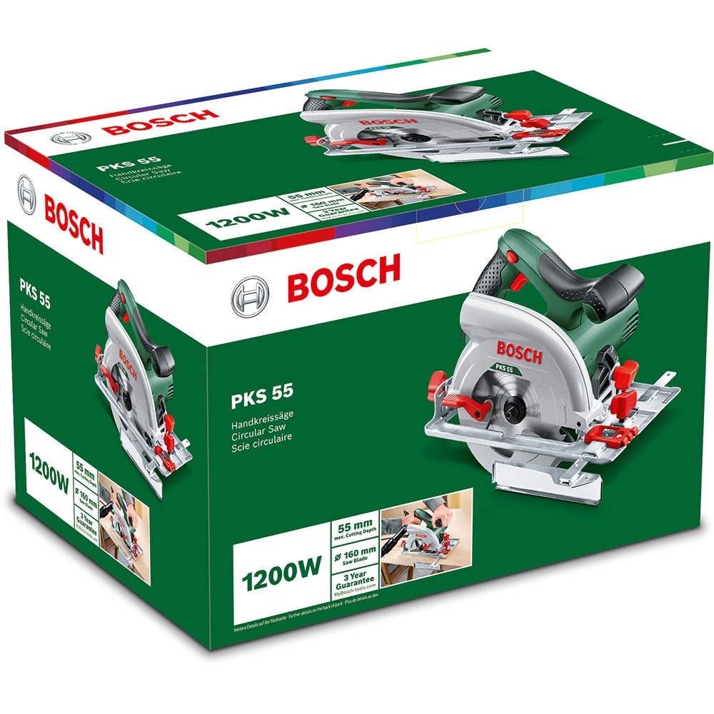 Fierastrau circular BOSCH PKS 55, 5600RPM, 1200W