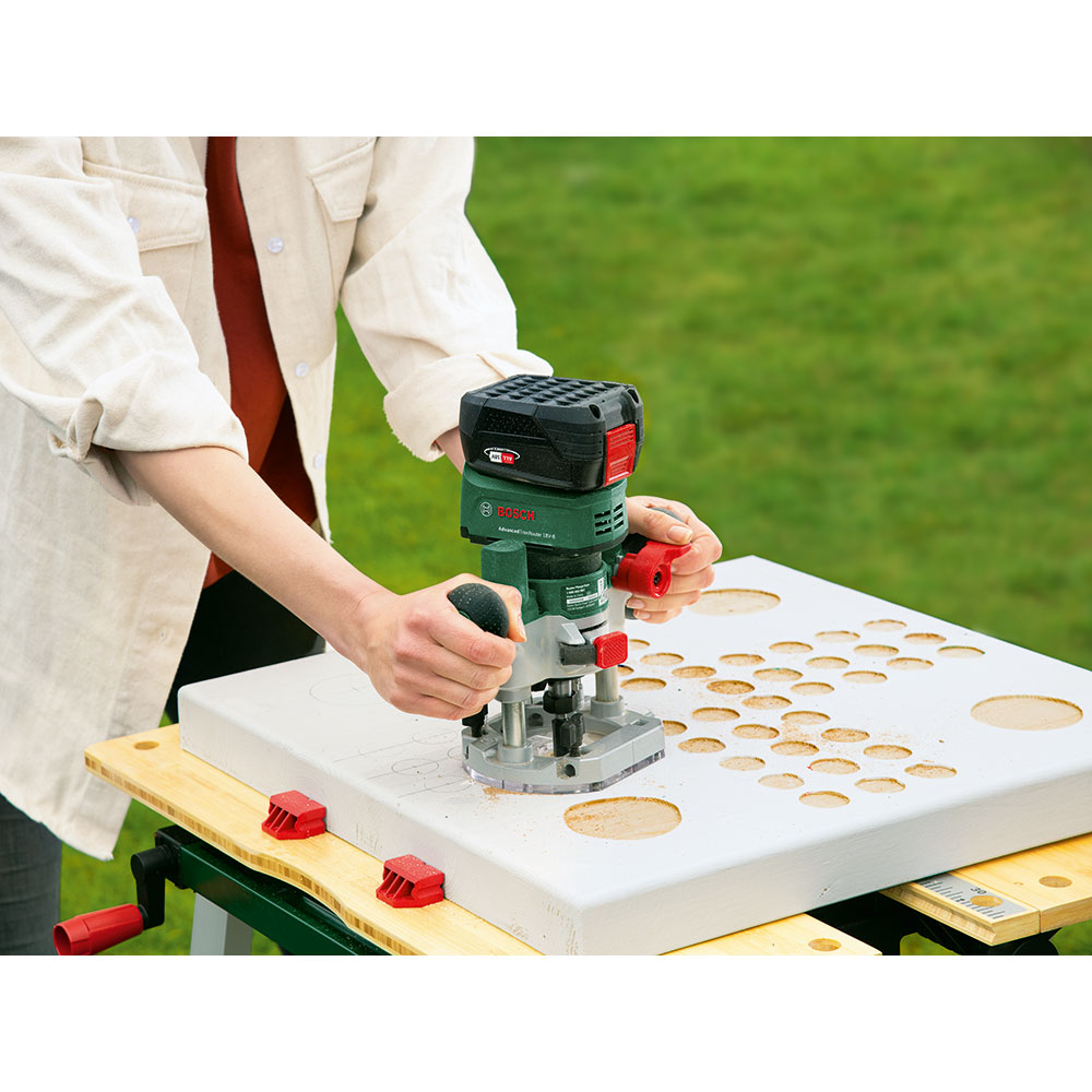 Freza electrica BOSCH Advtrimrouter 18V-8 F.A., Li-Ion 18V, 30000rpm, fara acumulator, verde