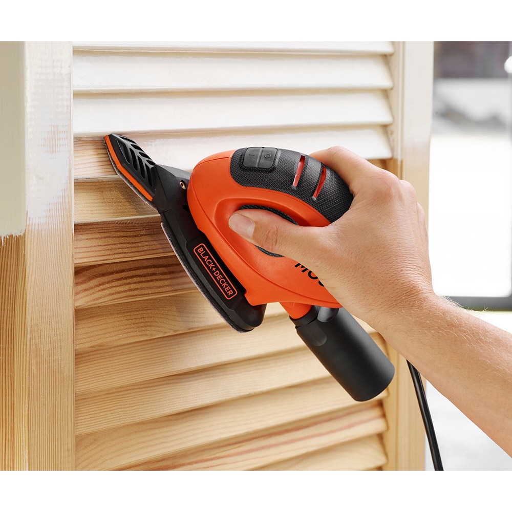 Masina de slefuit cu vibratii BLACK DECKER Mouse, 55W, 11000 rpm, 10 accesorii