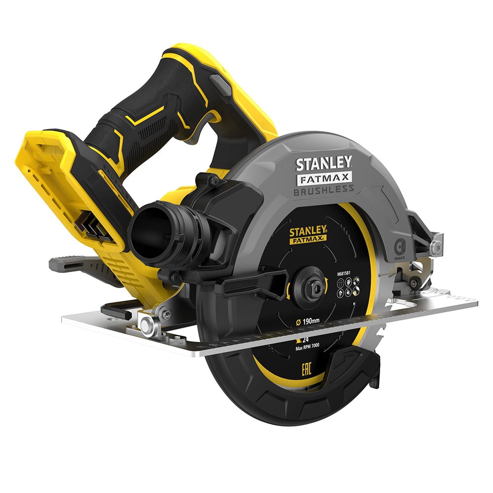 Fierastrau circular STANLEY FatMax V20, 18V, 5000rpm, disc 190 x 30mm, adancime 65mm