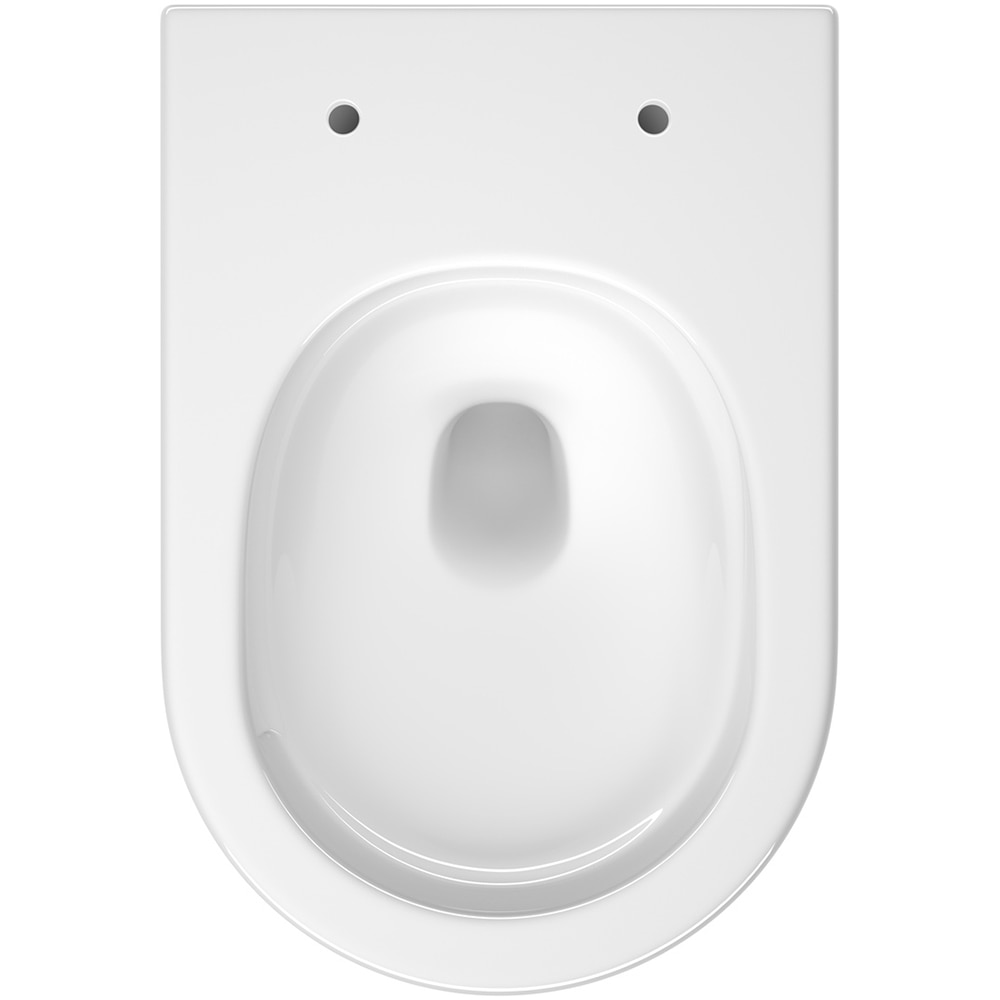 Vas WC suspendat CERSANIT Remo S4035-001, ceramica, evacuare orizontala, 36 x 51 x 38.5 cm, alb