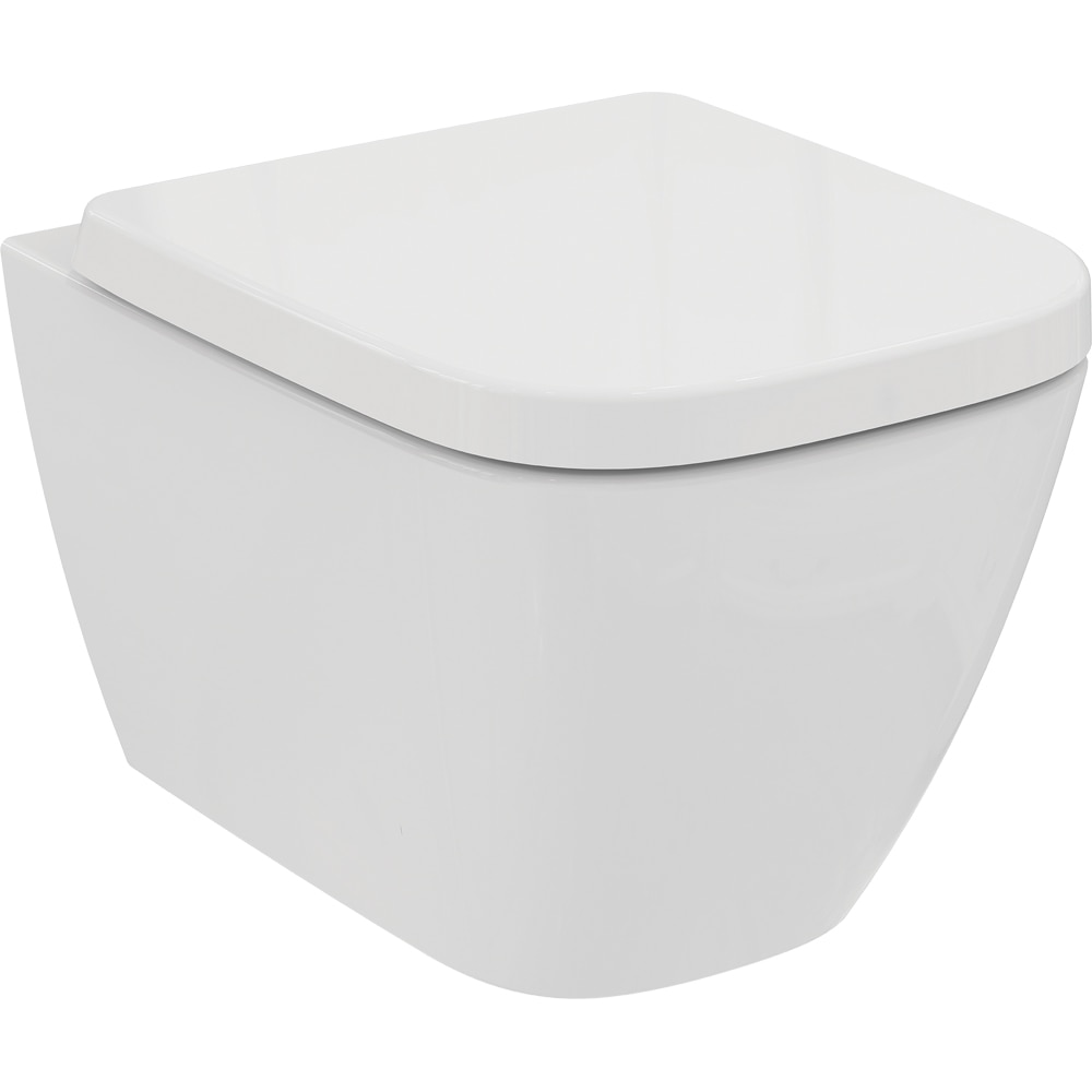 Vas WC suspendat IDEAL STANDARD I.Life S T459201, ceramica, evacuare orizontala, 35.5 x 48 x 30 cm, alb