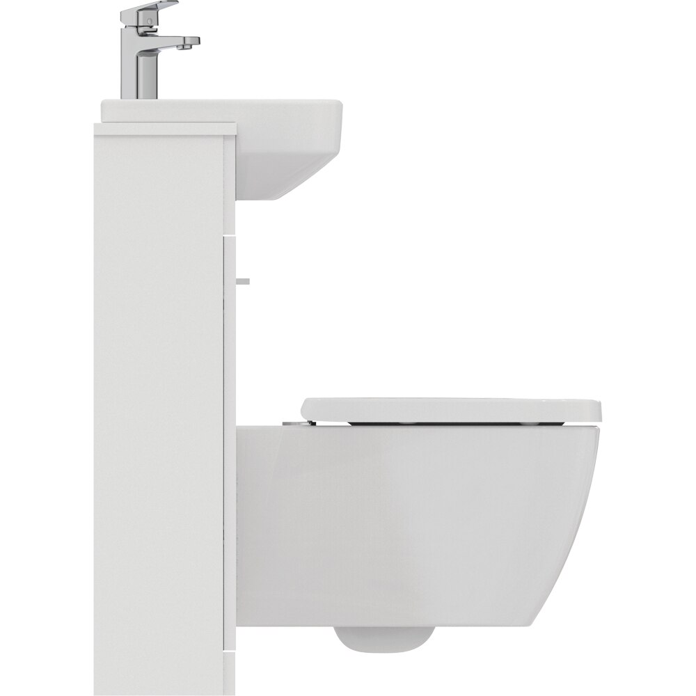 Vas WC suspendat IDEAL STANDARD I.Life B T461401, ceramica, evacuare orizontala, 35.5 x 54 x 33.5 cm, alb