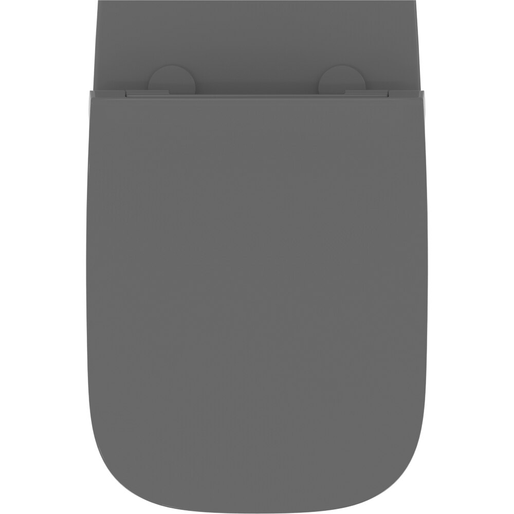 Vas WC IDEAL STANDARD I.Life B T461458 gri, ceramica, evacuare orizontala, 35.5 x 54 x 33.5 cm, gri lucios