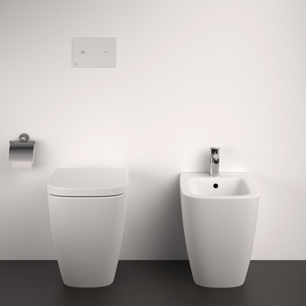 Bideu stativ IDEAL STANDARD I.Life B T461701, ceramica, 35.5 x 54 x 40 cm, alb
