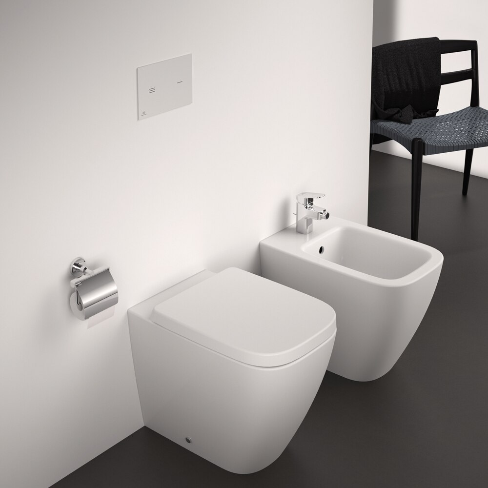 Bideu stativ IDEAL STANDARD I.Life B T461701, ceramica, 35.5 x 54 x 40 cm, alb