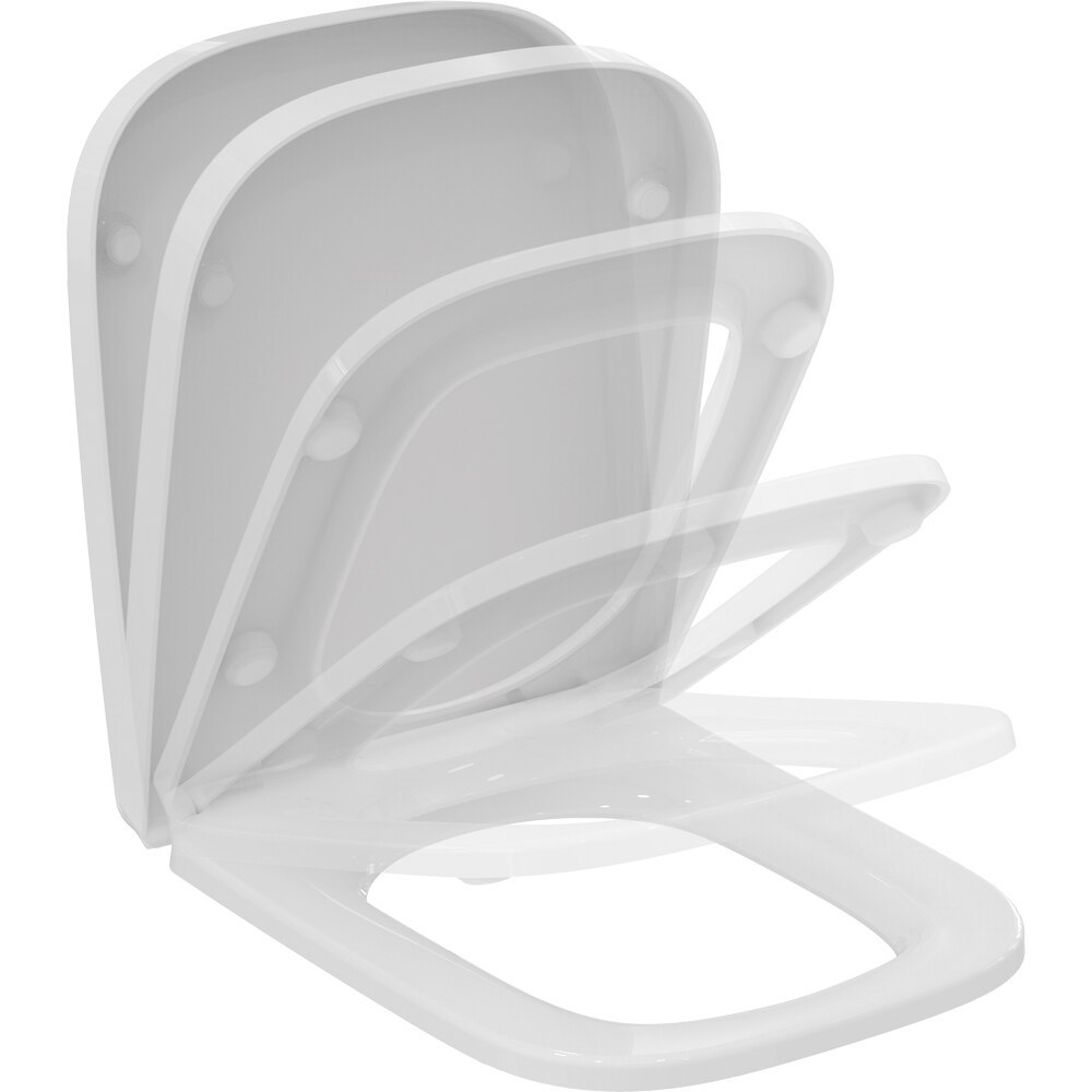 Capac WC IDEAL STANDARD I.Life B T468301, inchidere lenta, duroplast, alb