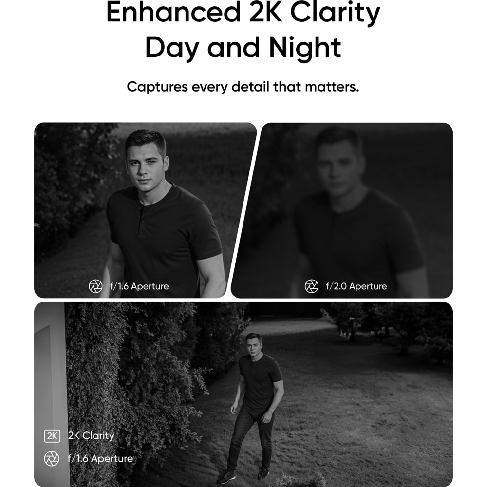 Camera IP Wireless EUFY SoloCam E30, 2K HD, IR, Night Vision, Vedere panoramica 360, Detectare AI, alb