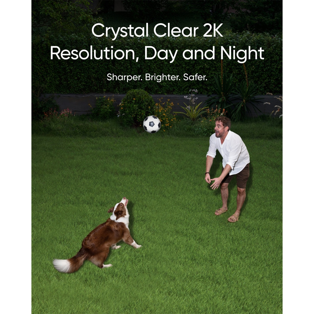 Camera IP Wireless EUFY Floodlight E30, 2K HD, Night/Day Vision, Supraveghere 360, Detectare AI, alb