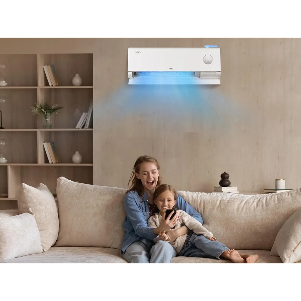 Aer conditionat TCL Fresh IN, 12000 BTU, A+++/A++, Wi-Fi, Fresh O2, Inverter, Incalzire, I Feel, Functie Antifungica, alb