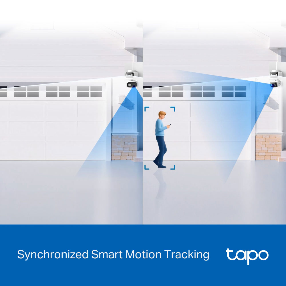 Camera IP Wireless Duala Tapo C246D, 6MP, IR, Night Vision, alb
