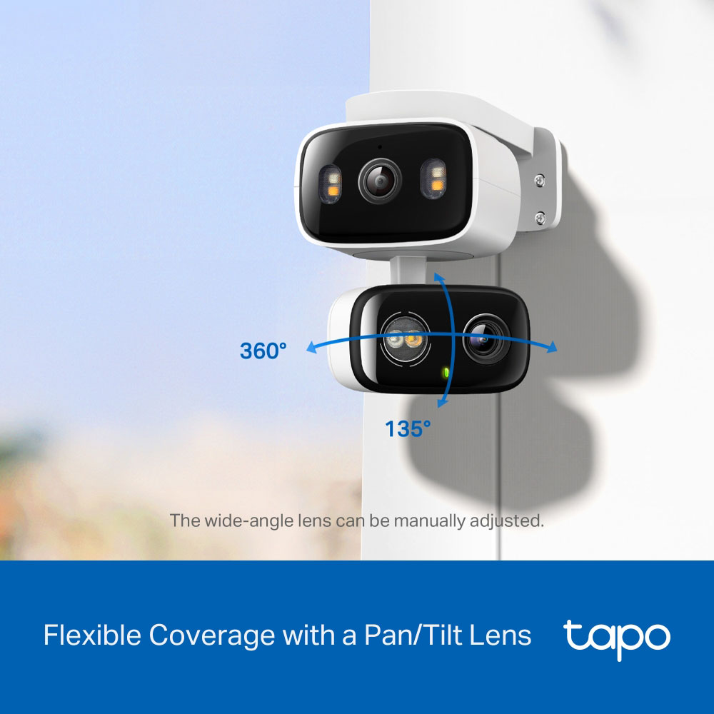 Camera IP Wireless Duala Tapo C246D, 6MP, IR, Night Vision, alb