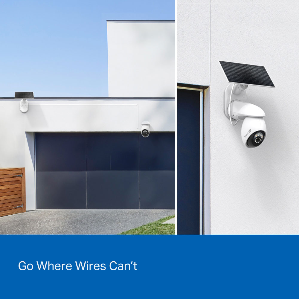 Kit camera IP Wireless exterior TP-LINK Tapo C660, 8MP, 2160 p, IP66, IR, Night Vision, alb