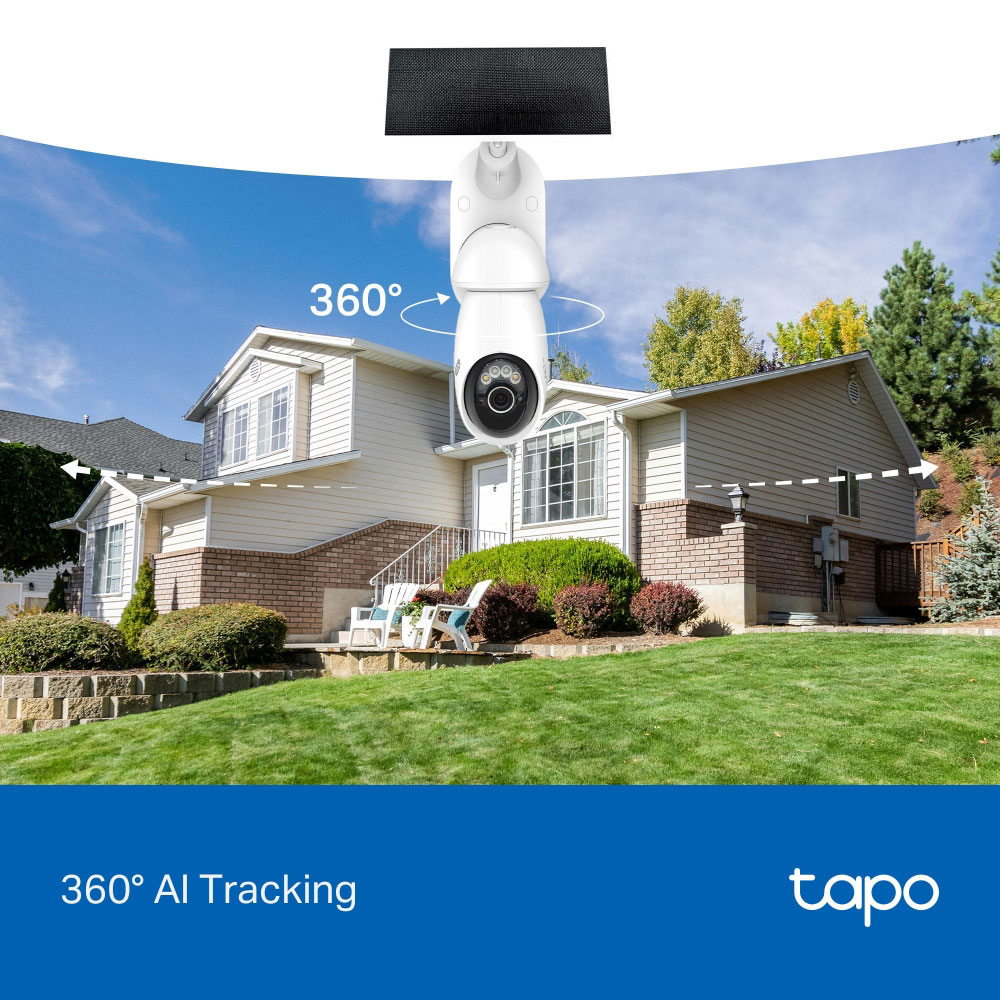 Kit camera IP Wireless exterior TP-LINK Tapo C660, 8MP, 2160 p, IP66, IR, Night Vision, alb