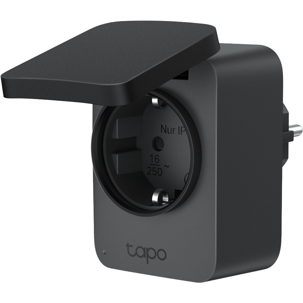 Priza inteligenta TP-LINK Tapo P410M, Wi-Fi, 3680W, 16A, negru