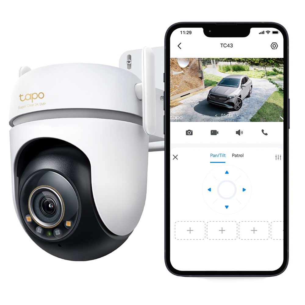 Camera IP Wireless TC43, 5MP, IR, Night Vision, alb