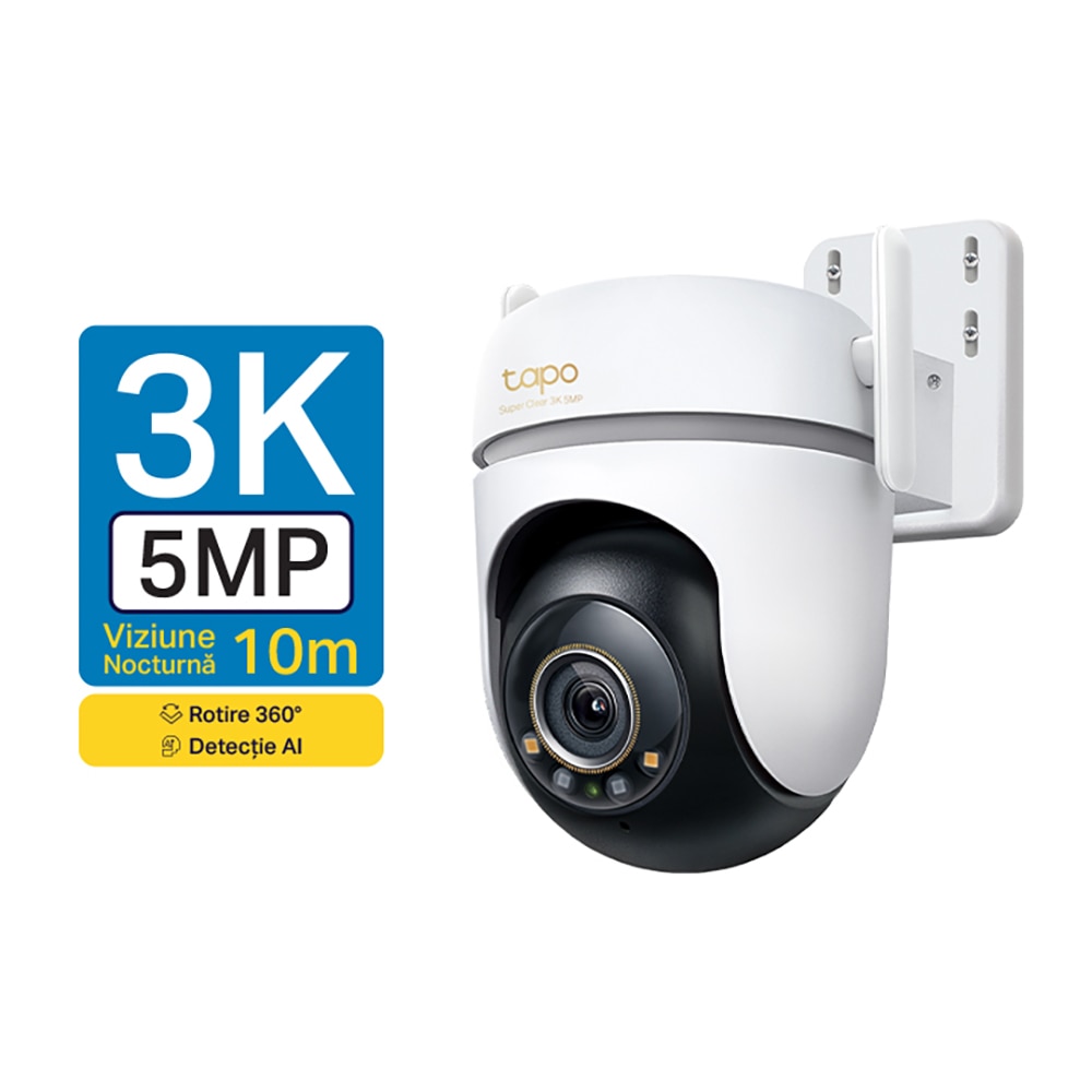 Camera IP Wireless TC43, 5MP, IR, Night Vision, alb