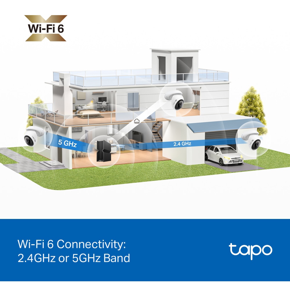 Camera IP Wireless TP-LINK TC46, 4K 2160p, IR, NightVision, alb