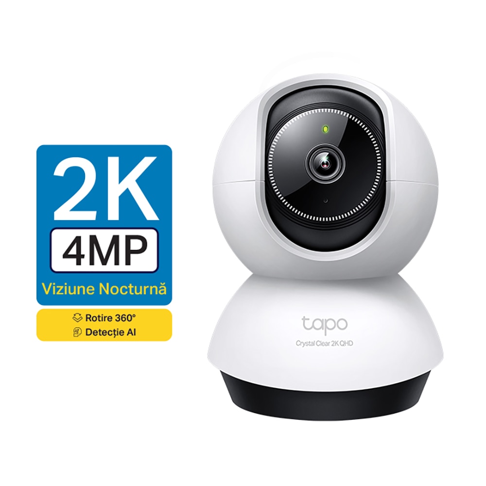 Camera IP Wireless TP-LINK TC72, 1440p, IR, Night Vision, alb